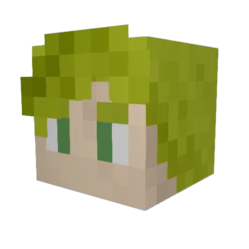 Storyhammer Minecraft avatar head, 3D render