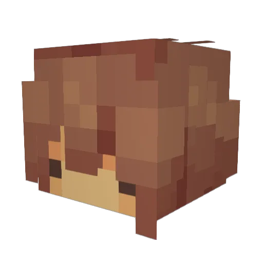 Storyphh Minecraft avatar head, 3D render