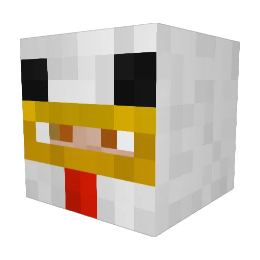Stoter1337 Minecraft avatar head, 3D render