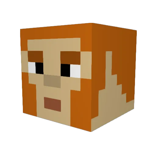 StoutMouth Minecraft avatar head, 3D render
