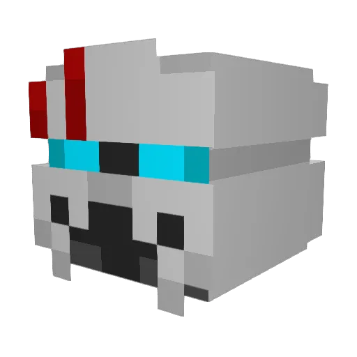 StoveFace73 Minecraft avatar head, 3D render