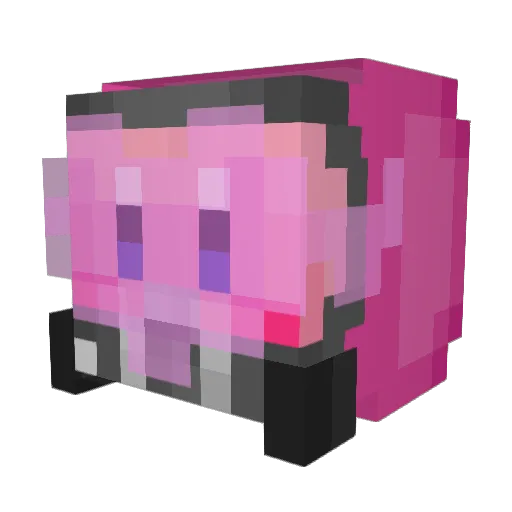 Stowelll Minecraft avatar head, 3D render