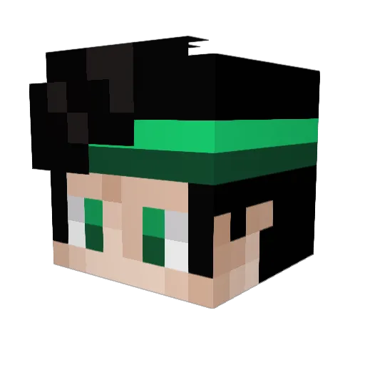 StoyambaTV Minecraft avatar head, 3D render