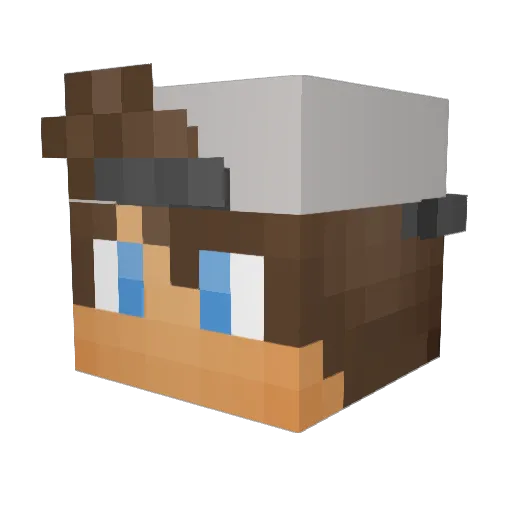 Stp999 Minecraft avatar head, 3D render
