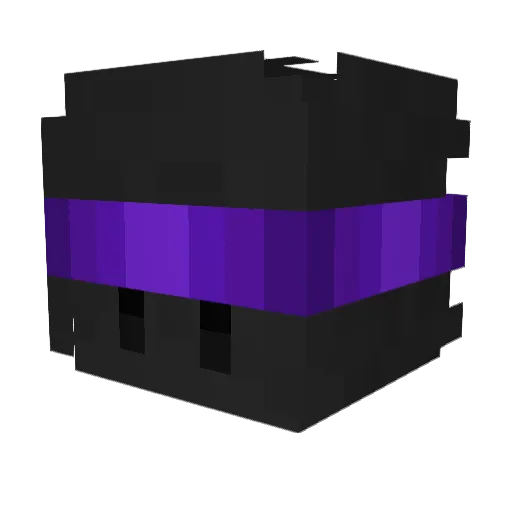 Stps3l Minecraft avatar head, 3D render