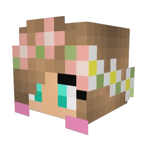 Stqrmy Minecraft avatar head, 3D render