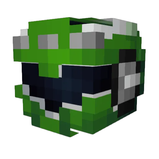 Stqx Minecraft avatar head, 3D render