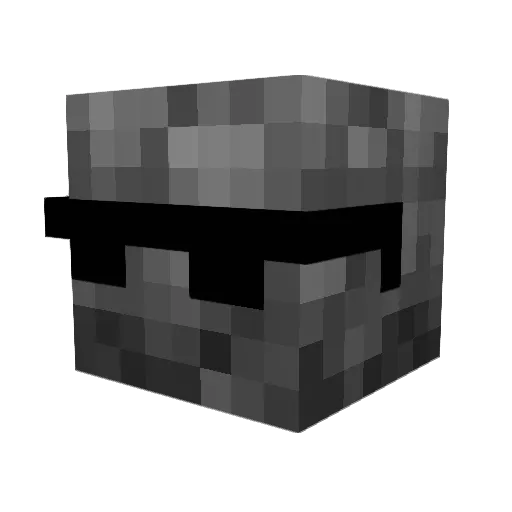 Str4nth Minecraft avatar head, 3D render