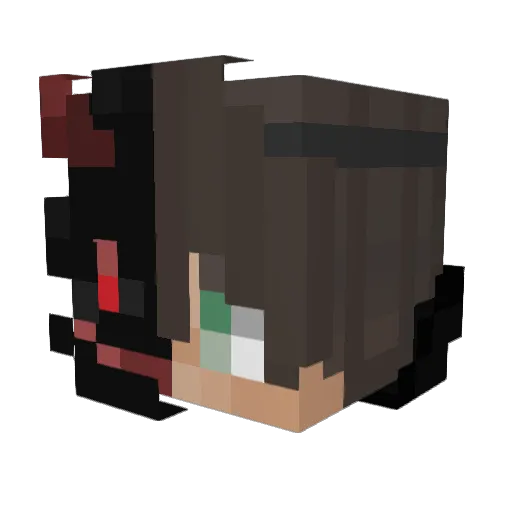 Str4st Minecraft avatar head, 3D render