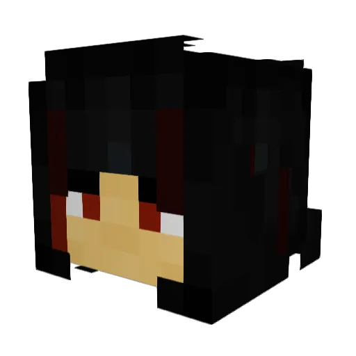 Str4wm4n Minecraft avatar head, 3D render