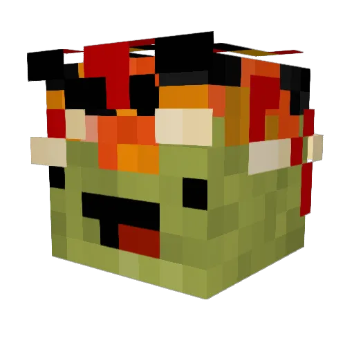 Str8_Savage Minecraft avatar head, 3D render