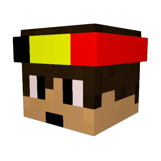 Str9line Minecraft avatar head, 3D render