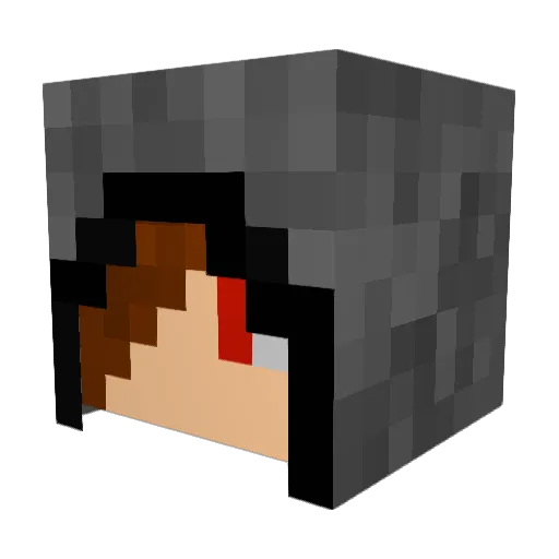 StrOniKer Minecraft avatar head, 3D render