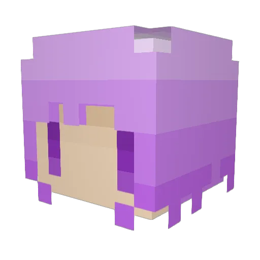 StrWng Minecraft avatar head, 3D render