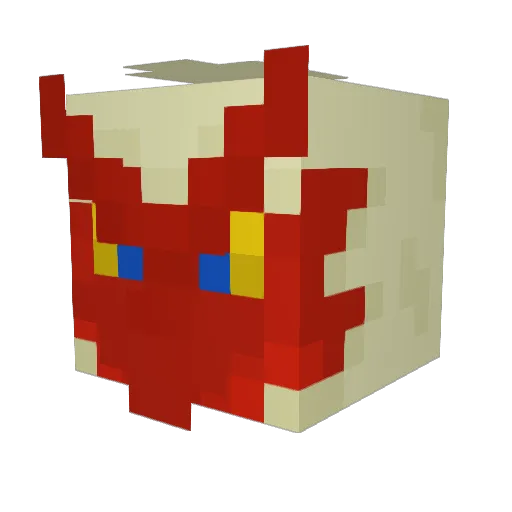 StrZar Minecraft avatar head, 3D render