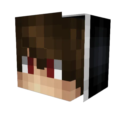 StraaTs Minecraft avatar head, 3D render