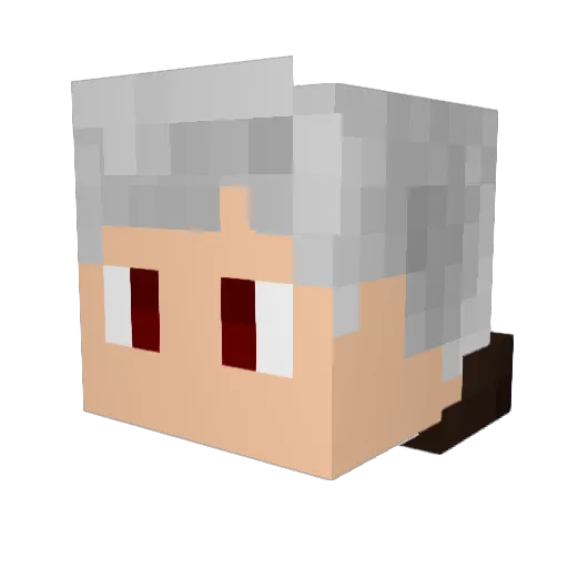 Strachwitz Minecraft avatar head, 3D render