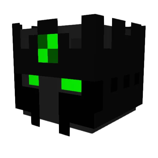 StrackX Minecraft avatar head, 3D render