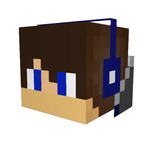 Stractum Minecraft avatar head, 3D render