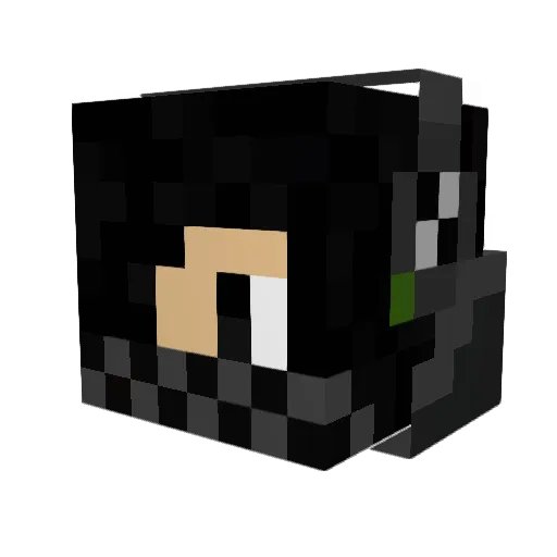 Stradius Minecraft avatar head, 3D render