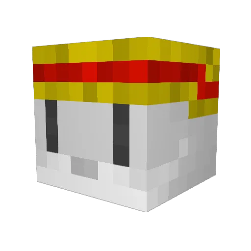 Straega Minecraft avatar head, 3D render