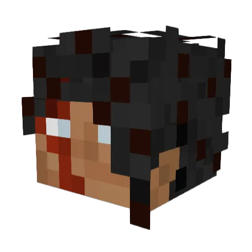 StrafeZapce Minecraft avatar head, 3D render