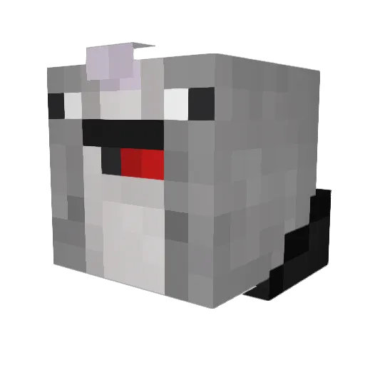 StrafingUnicorn Minecraft avatar head, 3D render