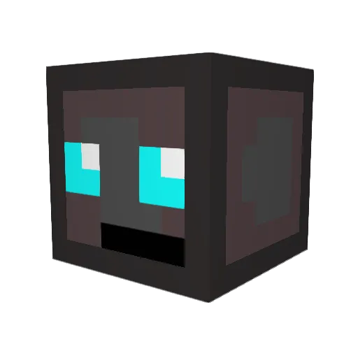 Straieft Minecraft avatar head, 3D render