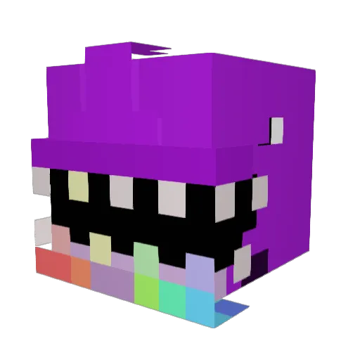 StraightUpShork Minecraft avatar head, 3D render
