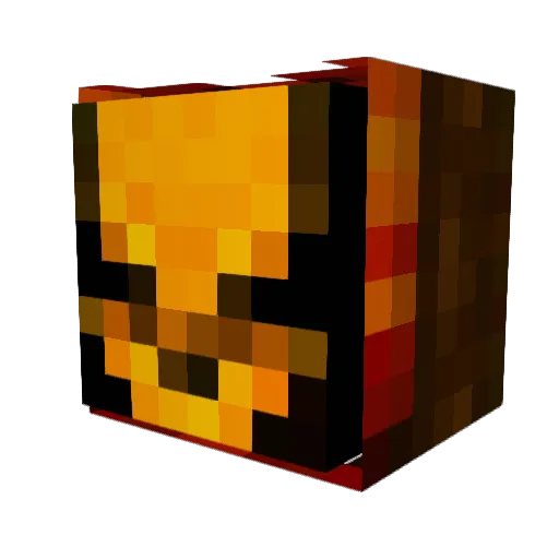 Straiyfe Minecraft avatar head, 3D render