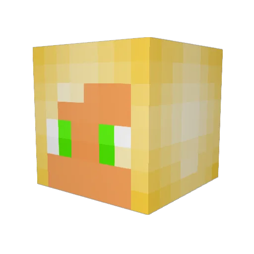 Straken54 Minecraft avatar head, 3D render