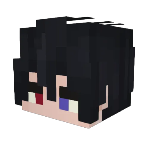 Stralitz Minecraft avatar head, 3D render