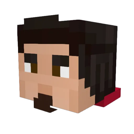 StrangeBubba Minecraft avatar head, 3D render