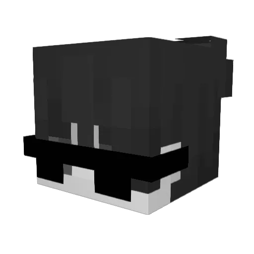 StrangeDivision Minecraft avatar head, 3D render