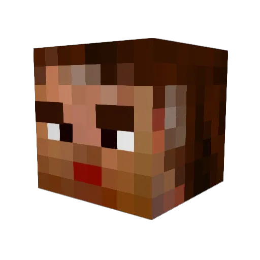 StrangeSequitur Minecraft avatar head, 3D render