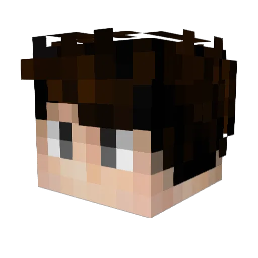 StrangeSir Minecraft avatar head, 3D render
