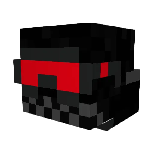 StrangeTruck Minecraft avatar head, 3D render