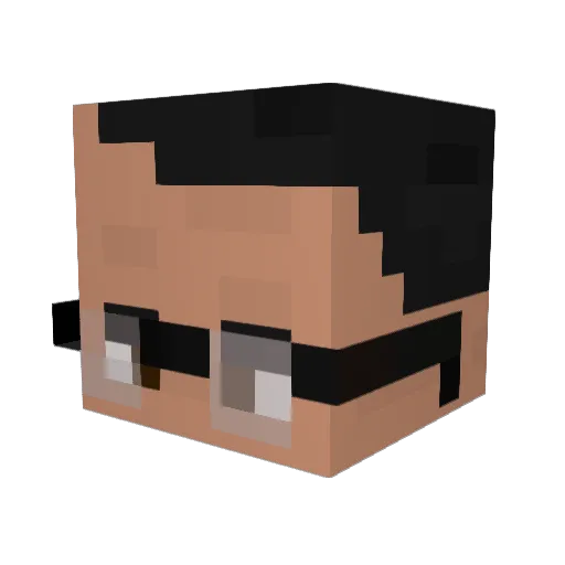 Strange_Cheese Minecraft avatar head, 3D render