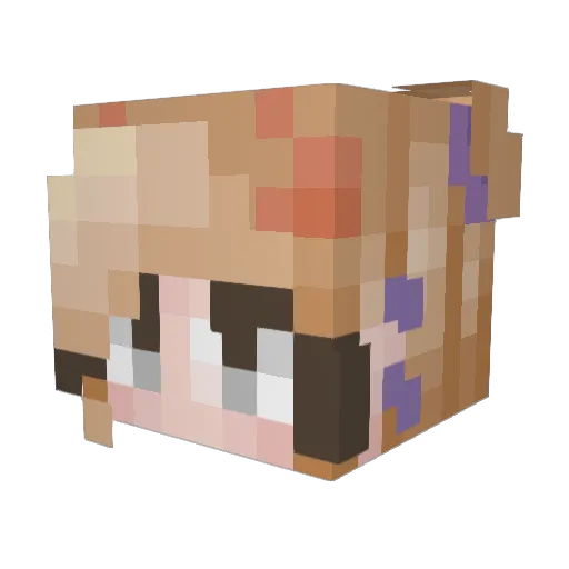 Strange_Loner Minecraft avatar head, 3D render