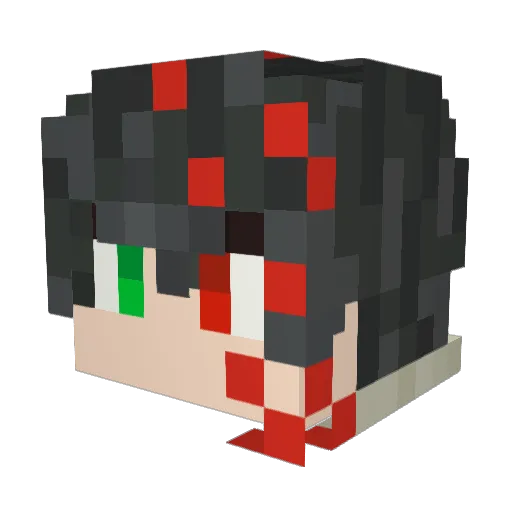 Strange_Potter Minecraft avatar head, 3D render