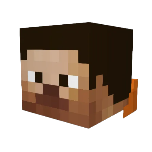 StrangerHades0 Minecraft avatar head, 3D render