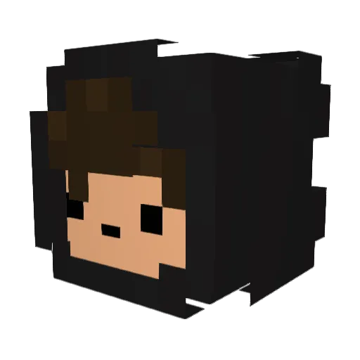 StrangerPlay Minecraft avatar head, 3D render