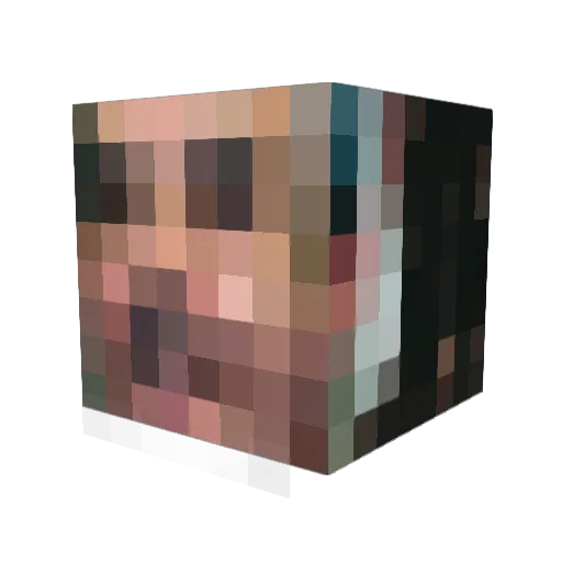 Strangie0501 Minecraft avatar head, 3D render