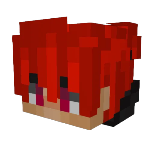 Stranzi107 Minecraft avatar head, 3D render