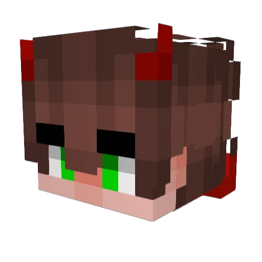 Stranzinger Minecraft avatar head, 3D render