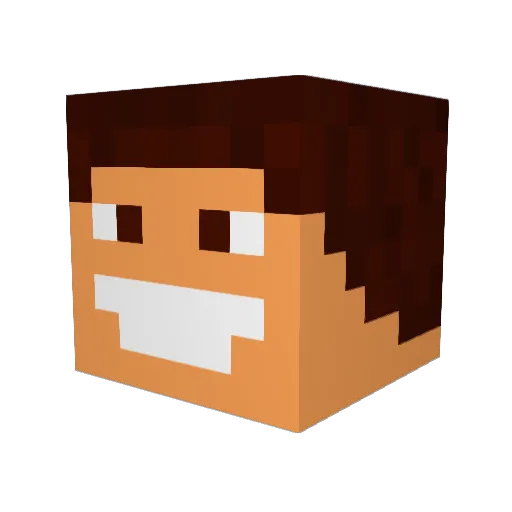 Straszek320 Minecraft avatar head, 3D render