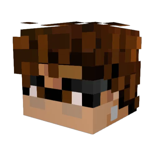 StratVibe Minecraft avatar head, 3D render