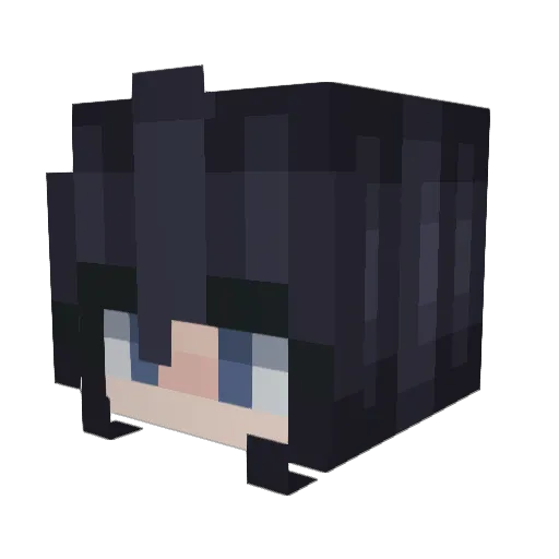StrataGhost Minecraft avatar head, 3D render