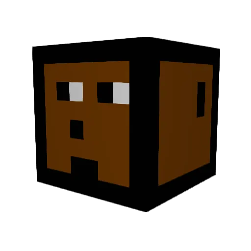 Strategicleez Minecraft avatar head, 3D render