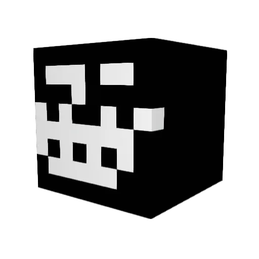 Strategizes Minecraft avatar head, 3D render